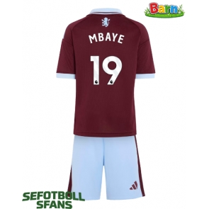 Aston Villa Ibrahim Mbaye #19 Hemmaställ Barn 2026-27 Kortärmad (+ Korta byxor)
